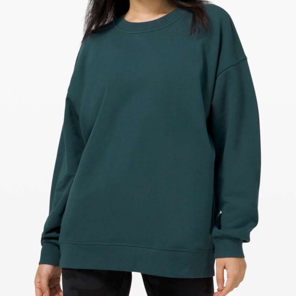 Lululemon Women's Dark Teal Sweatshirt